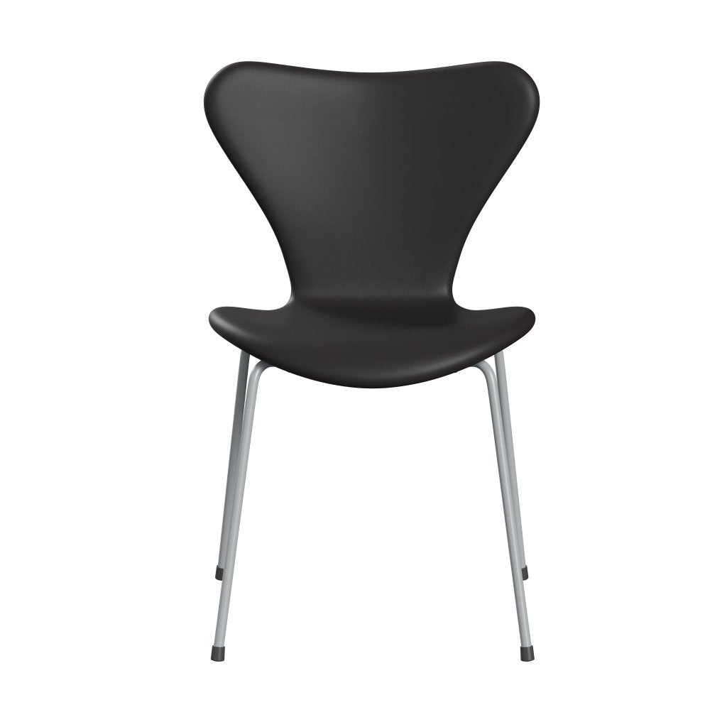 [product_category]-Fritz Hansen 3107 Chair Full Upholstery, Silver Grey/Soft Black Brown-Fritz Hansen-3107FU-SOBBR-SIGREY-FRI-1