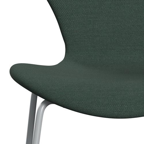 [product_category]-Fritz Hansen 3107 Chair Full Upholstery, Silver Grey/Steelcut Trio Dusty Green-Fritz Hansen-3107FU-STR966-SIGREY-FRI-6