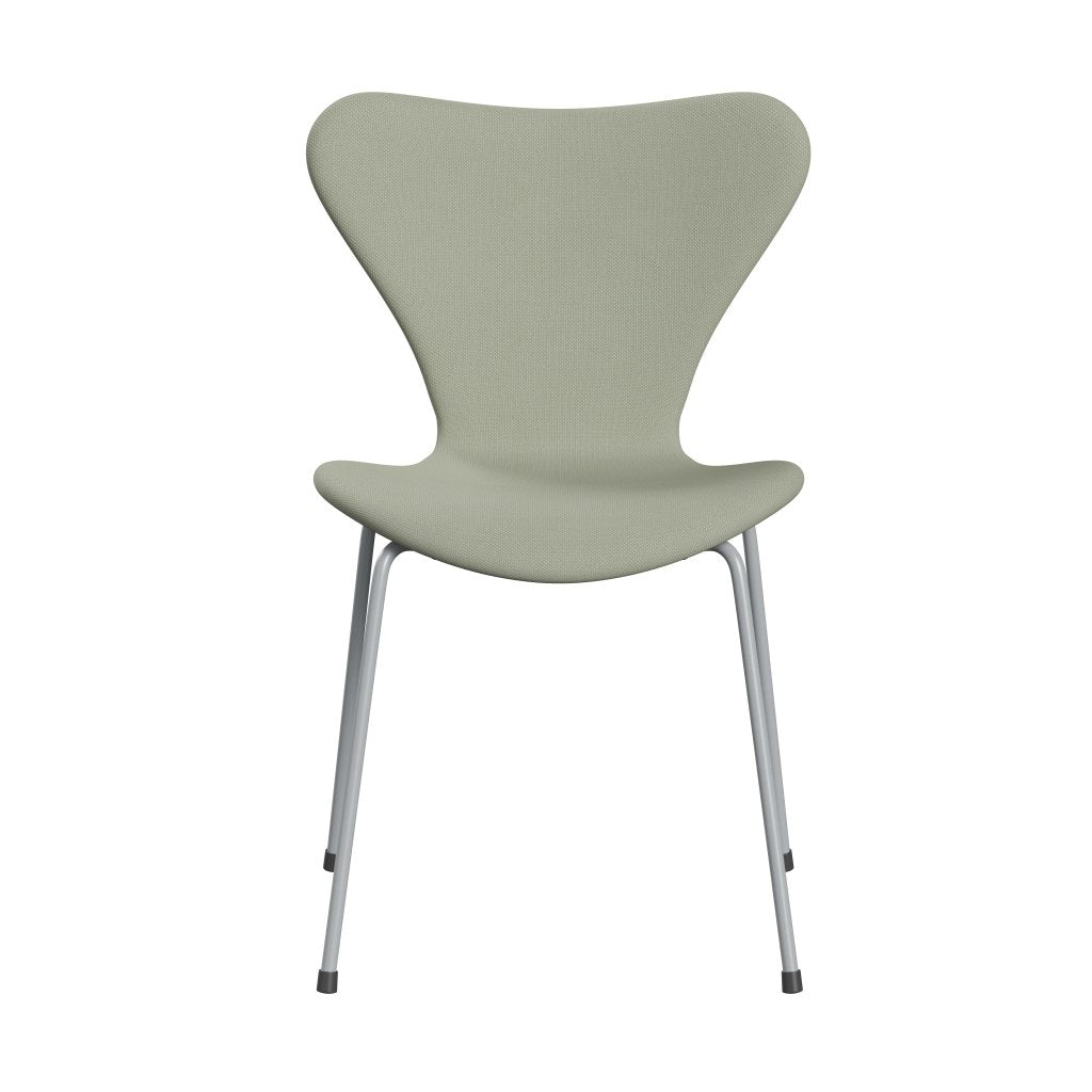 [product_category]-Fritz Hansen 3107 Chair Full Upholstery, Silver Grey/Steelcut Turquoise Light-Fritz Hansen-3107FU-STI935-SIGREY-FRI-1