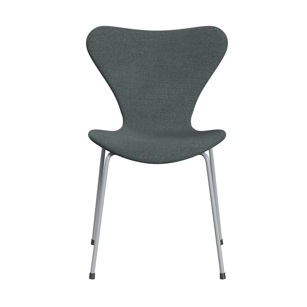 [product_category]-Fritz Hansen 3107 Chair Full Upholstery, Silver Grey/Sunniva 2 Steel Grey-Fritz Hansen-3107FU-SV1079-SIGREY-FRI-1