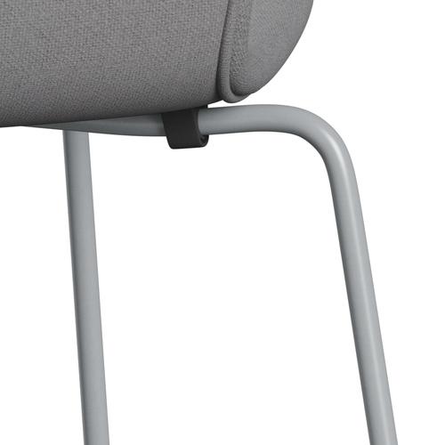 [product_category]-Fritz Hansen 3107 Chair Full Upholstery, Silver Grey/Tonus Light Grey-Fritz Hansen-3107FU-TON216-SIGREY-FRI-7