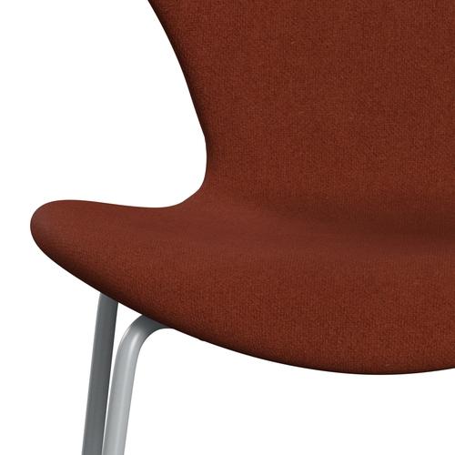 [product_category]-Fritz Hansen 3107 Chair Full Upholstery, Silver Grey/Tonus Rust-Fritz Hansen-3107FU-TON474-SIGREY-FRI-6