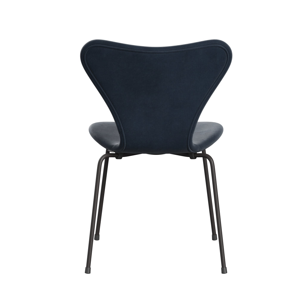 [product_category]-Fritz Hansen 3107 Chair Full Upholstery, Warm Graphite/Belfast Velvet Grey Blue-Fritz Hansen-3107FU-BEL143-WARGRA-FRI-4