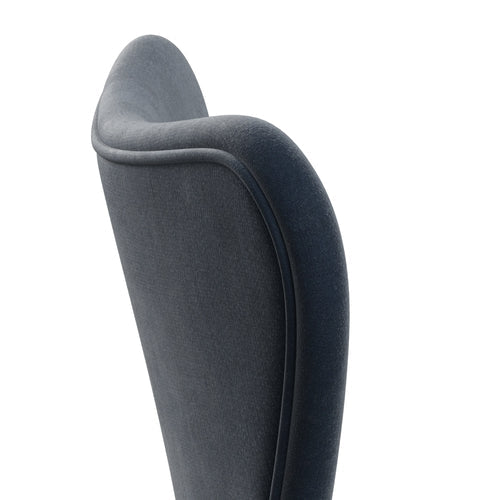 [product_category]-Fritz Hansen 3107 Chair Full Upholstery, Warm Graphite/Belfast Velvet Grey Blue-Fritz Hansen-3107FU-BEL143-WARGRA-FRI-5