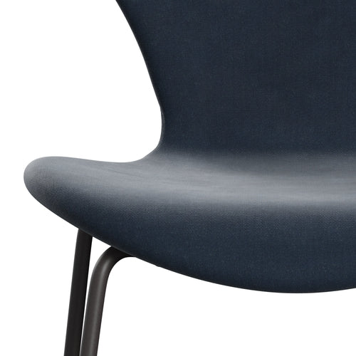 [product_category]-Fritz Hansen 3107 Chair Full Upholstery, Warm Graphite/Belfast Velvet Grey Blue-Fritz Hansen-3107FU-BEL143-WARGRA-FRI-6