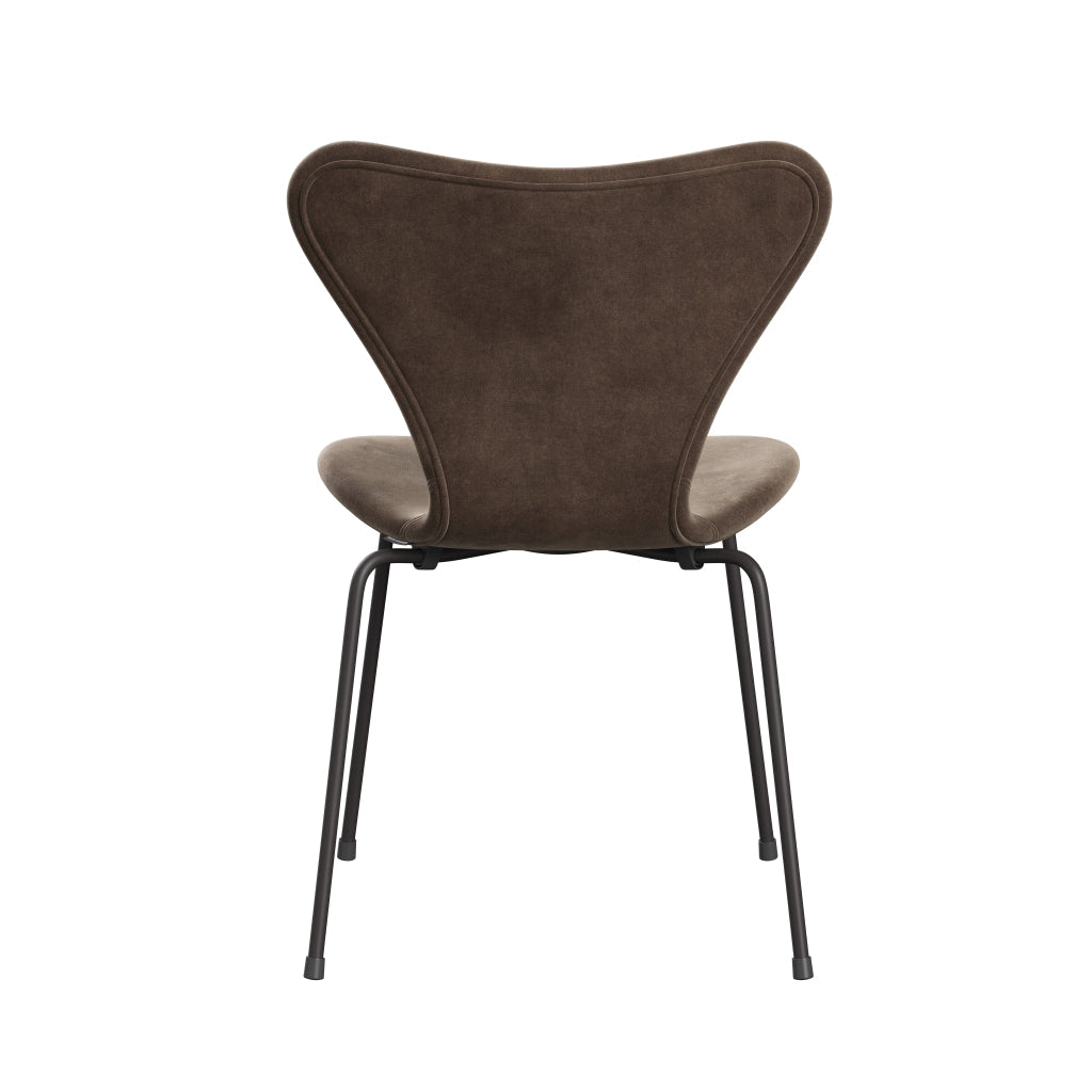 [product_category]-Fritz Hansen 3107 Chair Full Upholstery, Warm Graphite/Belfast Velvet Grey Brown-Fritz Hansen-3107FU-BEL772-WARGRA-FRI-4