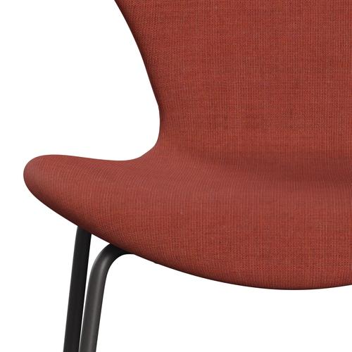[product_category]-Fritz Hansen 3107 Chair Full Upholstery, Warm Graphite/Canvas Coral-Fritz Hansen-3107FU-CA0566-WARGRA-FRI-6