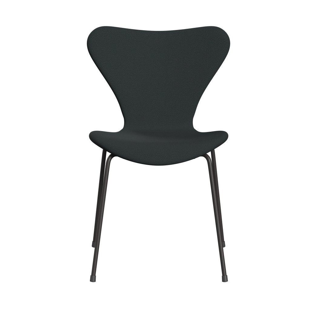 [product_category]-Fritz Hansen 3107 Chair Full Upholstery, Warm Graphite/Capture Dark Deep Green-Fritz Hansen-3107FU-CP7101-WARGRA-FRI-1