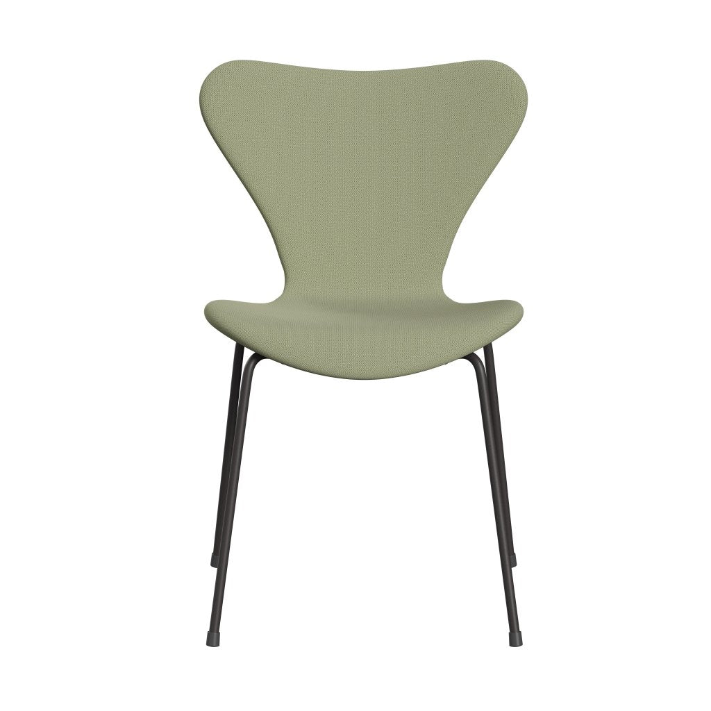 [product_category]-Fritz Hansen 3107 Chair Full Upholstery, Warm Graphite/Capture Soft Green-Fritz Hansen-3107FU-CP5101-WARGRA-FRI-1