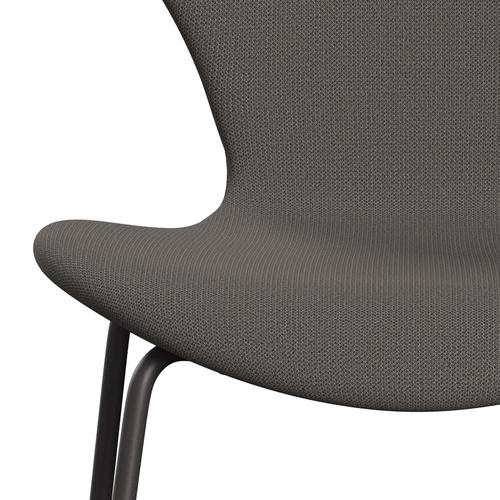 [product_category]-Fritz Hansen 3107 Chair Full Upholstery, Warm Graphite/Capture Warm Dark Grey-Fritz Hansen-3107FU-CP4201-WARGRA-FRI-6
