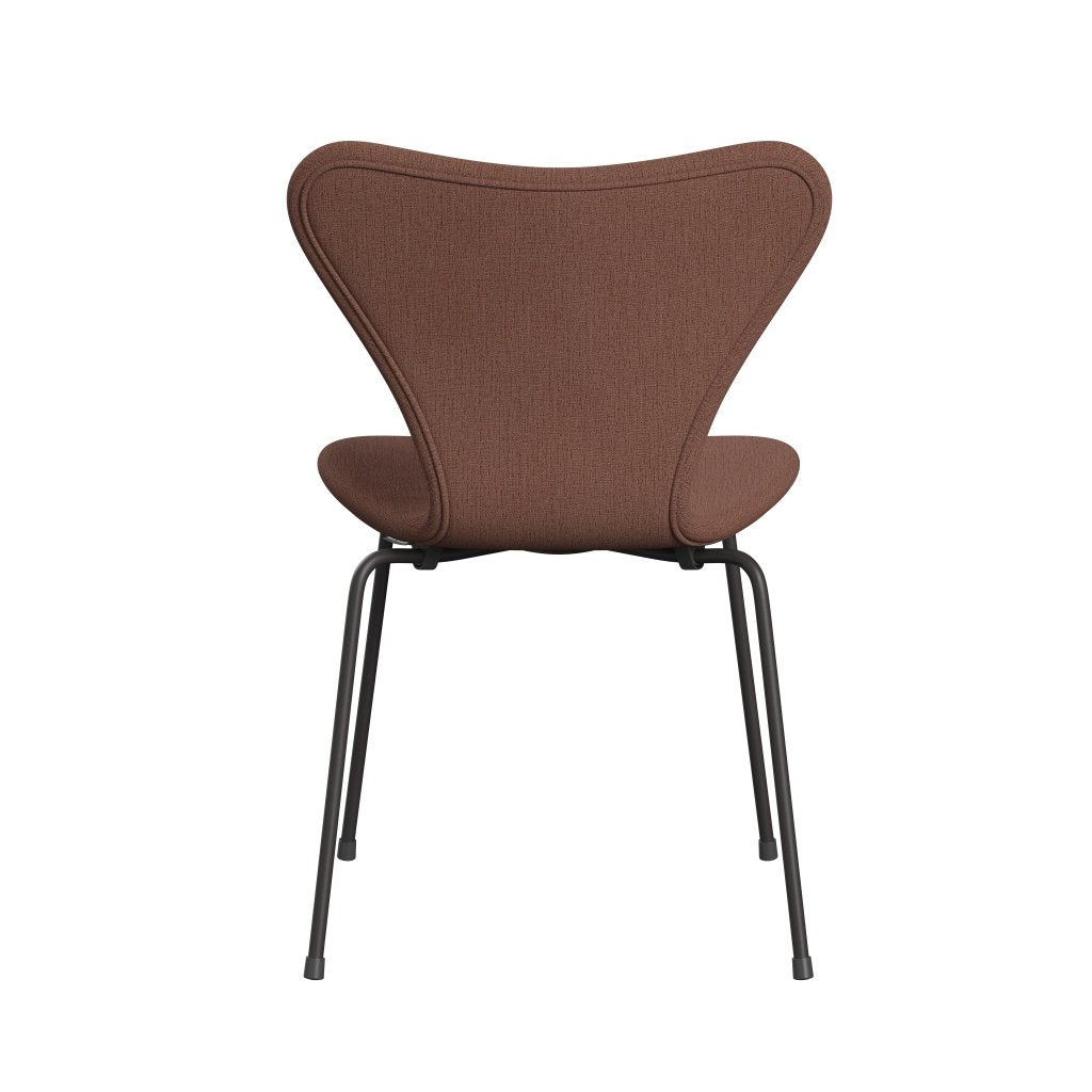 [product_category]-Fritz Hansen 3107 Chair Full Upholstery, Warm Graphite/Christianshavn Beige/Orange-Fritz Hansen-3107FU-CH1132-WARGRA-FRI-4