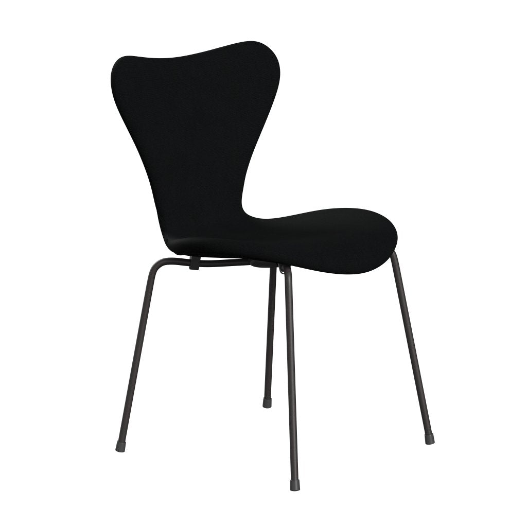 [product_category]-Fritz Hansen 3107 Chair Full Upholstery, Warm Graphite/Christianshavn Black Plain-Fritz Hansen-3107FU-CH1175-WARGRA-FRI-2