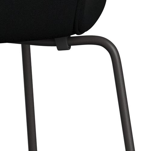 [product_category]-Fritz Hansen 3107 Chair Full Upholstery, Warm Graphite/Christianshavn Black Plain-Fritz Hansen-3107FU-CH1175-WARGRA-FRI-7