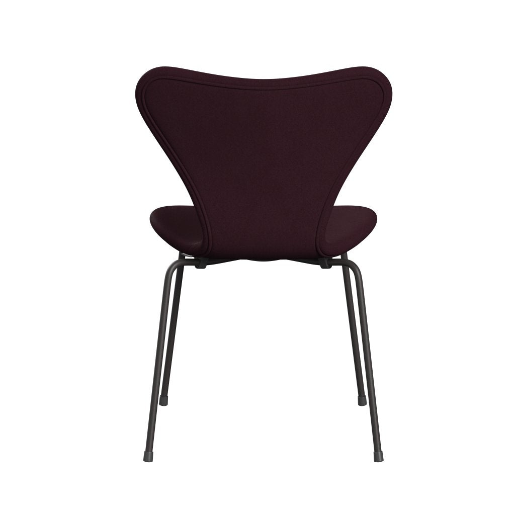 [product_category]-Fritz Hansen 3107 Chair Full Upholstery, Warm Graphite/Comfort Light Bordeaux-Fritz Hansen-3107FU-C01163-WARGRA-FRI-4