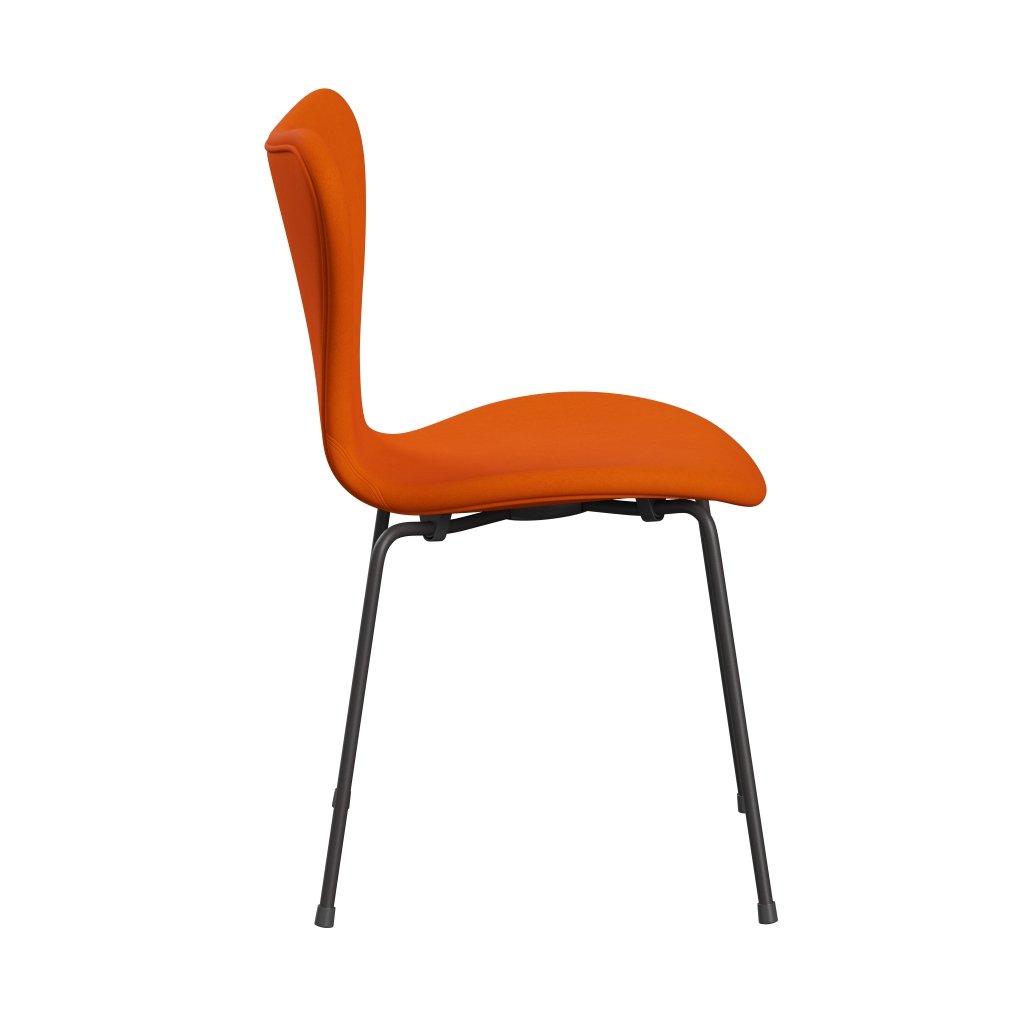 [product_category]-Fritz Hansen 3107 Chair Full Upholstery, Warm Graphite/Comfort Yellow/Orange-Fritz Hansen-3107FU-C63001-WARGRA-FRI-3
