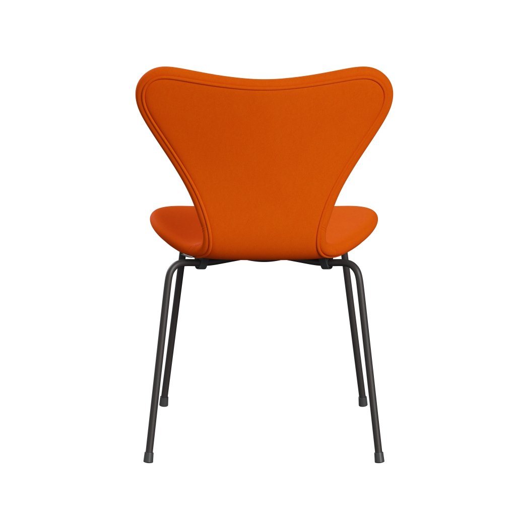 [product_category]-Fritz Hansen 3107 Chair Full Upholstery, Warm Graphite/Comfort Yellow/Orange-Fritz Hansen-3107FU-C63001-WARGRA-FRI-4