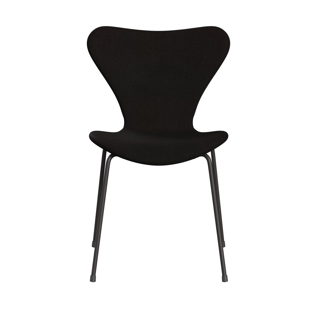 [product_category]-Fritz Hansen 3107 Chair Full Upholstery, Warm Graphite/Divina Dark Brown (Div384)-Fritz Hansen-3107FU-DIV384-WARGRA-FRI-1