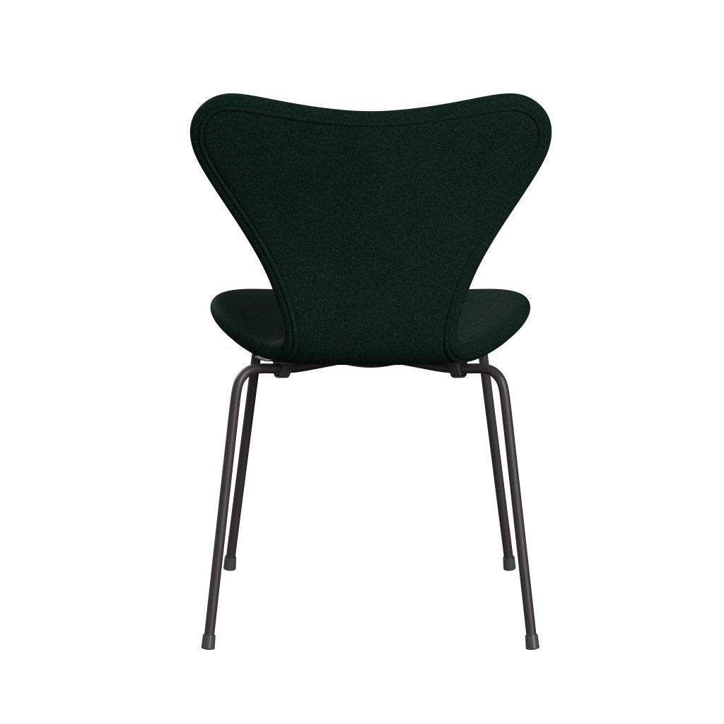 [product_category]-Fritz Hansen 3107 Chair Full Upholstery, Warm Graphite/Divina Melange Dark Green-Fritz Hansen-3107FU-DIM871-WARGRA-FRI-4