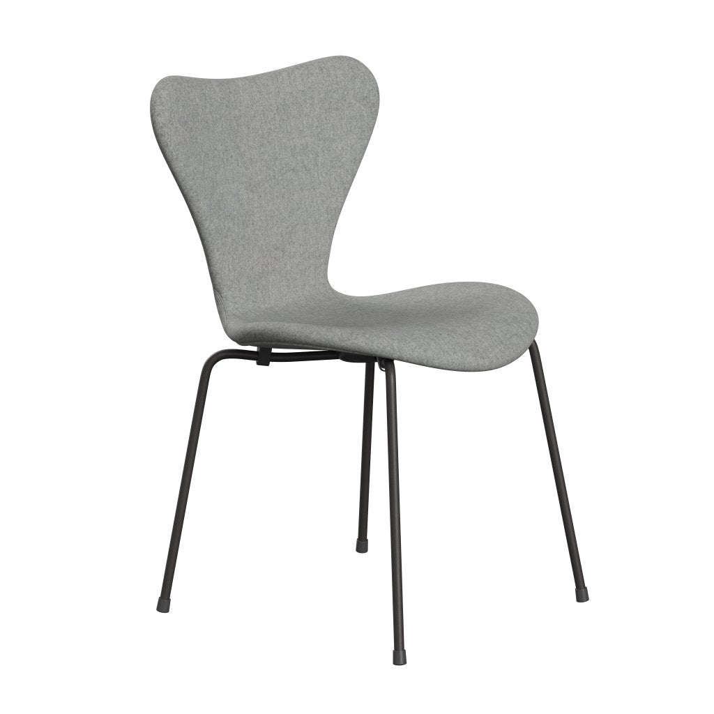 [product_category]-Fritz Hansen 3107 Chair Full Upholstery, Warm Graphite/Divina Melange Light Grey-Fritz Hansen-3107FU-DIM120-WARGRA-FRI-2
