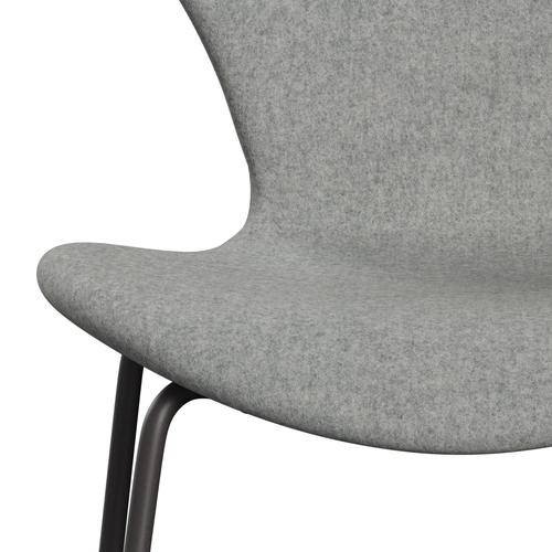 [product_category]-Fritz Hansen 3107 Chair Full Upholstery, Warm Graphite/Divina Melange Light Grey-Fritz Hansen-3107FU-DIM120-WARGRA-FRI-6