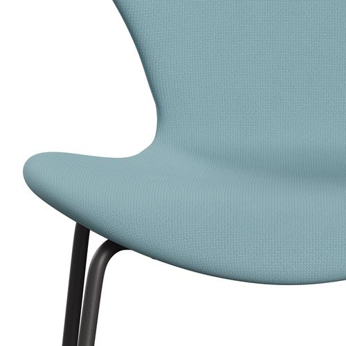 [product_category]-Fritz Hansen 3107 Chair Full Upholstery, Warm Graphite/Fame Turquoise Light-Fritz Hansen-3107FU-F67068-WARGRA-FRI-6