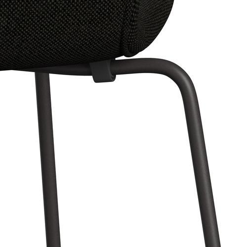 [product_category]-Fritz Hansen 3107 Chair Full Upholstery, Warm Graphite/Hallingdal Black/Grey (Hal173)-Fritz Hansen-3107FU-HAL173-WARGRA-FRI-7