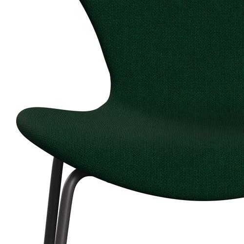 [product_category]-Fritz Hansen 3107 Chair Full Upholstery, Warm Graphite/Hallingdal Bottle Green-Fritz Hansen-3107FU-HAL944-WARGRA-FRI-6