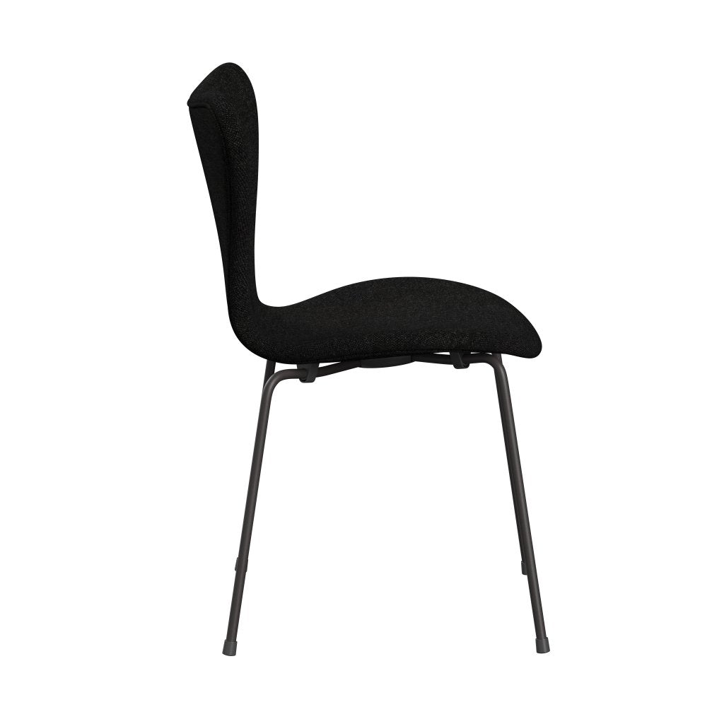 [product_category]-Fritz Hansen 3107 Chair Full Upholstery, Warm Graphite/Hallingdal Charcoal-Fritz Hansen-3107FU-HAL180-WARGRA-FRI-3