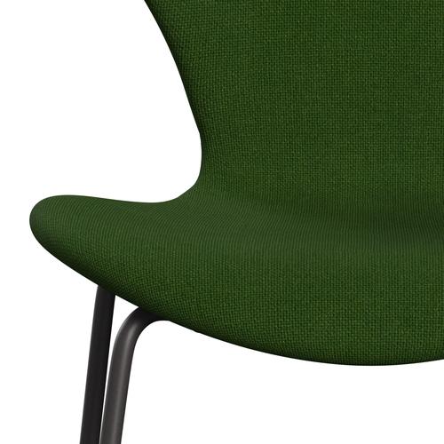 [product_category]-Fritz Hansen 3107 Chair Full Upholstery, Warm Graphite/Hallingdal Grass Green-Fritz Hansen-3107FU-HAL960-WARGRA-FRI-6