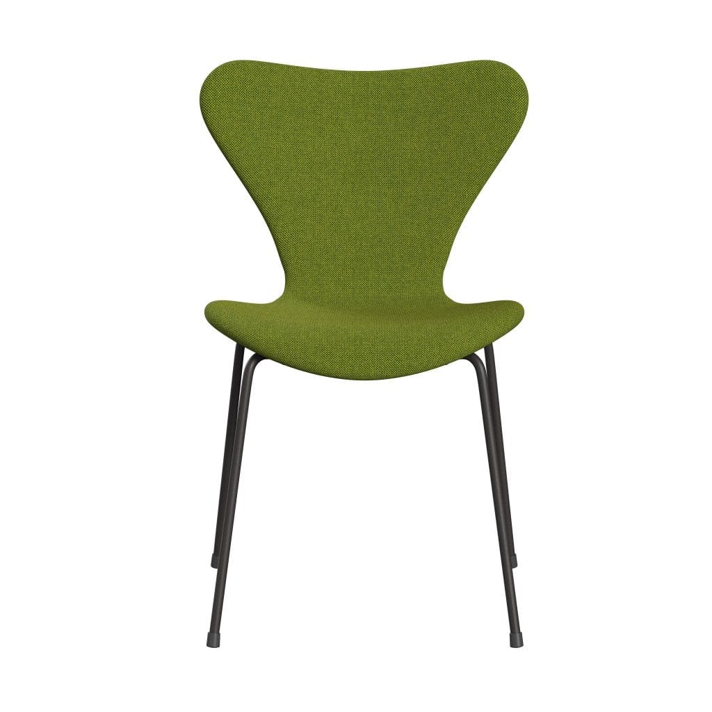 [product_category]-Fritz Hansen 3107 Chair Full Upholstery, Warm Graphite/Hallingdal Green-Fritz Hansen-3107FU-HAL980-WARGRA-FRI-1