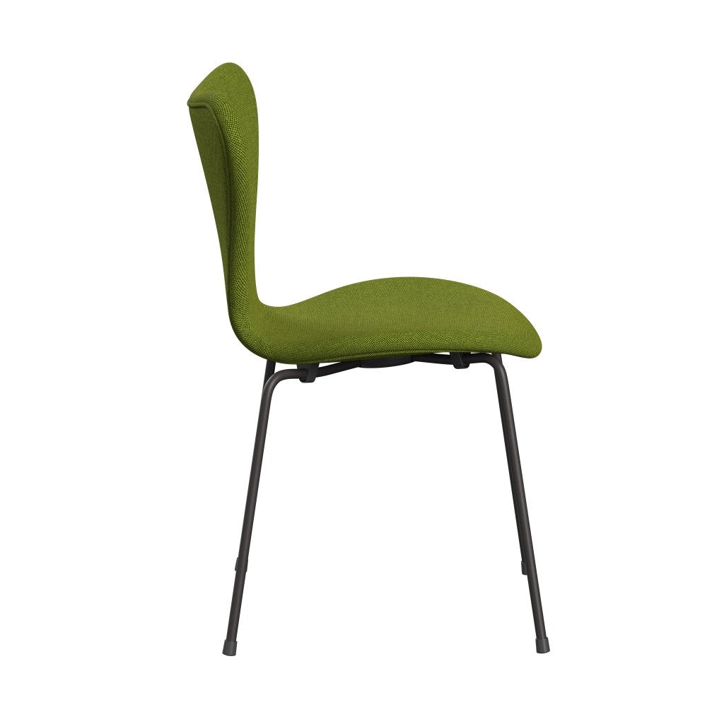 [product_category]-Fritz Hansen 3107 Chair Full Upholstery, Warm Graphite/Hallingdal Green-Fritz Hansen-3107FU-HAL980-WARGRA-FRI-3