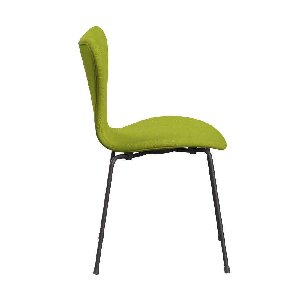 [product_category]-Fritz Hansen 3107 Chair Full Upholstery, Warm Graphite/Hallingdal Lime-Fritz Hansen-3107FU-HAL907-WARGRA-FRI-3