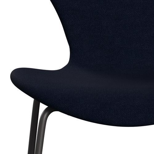 [product_category]-Fritz Hansen 3107 Chair Full Upholstery, Warm Graphite/Hallingdal Royal Blue-Fritz Hansen-3107FU-HAL764-WARGRA-FRI-6