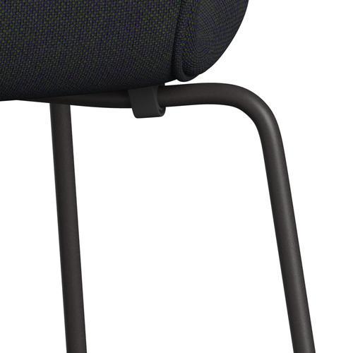 [product_category]-Fritz Hansen 3107 Chair Full Upholstery, Warm Graphite/Hallingdal Violet/Green-Fritz Hansen-3107FU-HAL968-WARGRA-FRI-7