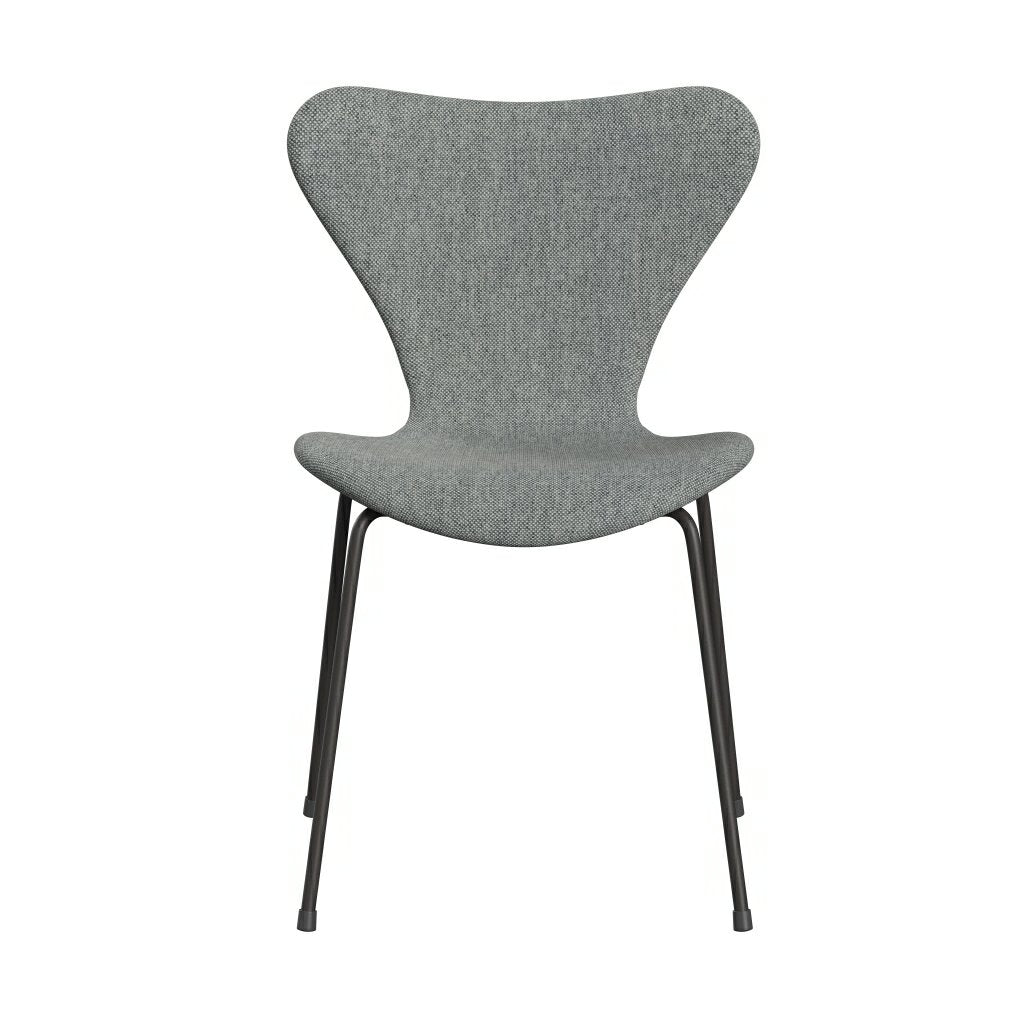 [product_category]-Fritz Hansen 3107 Chair Full Upholstery, Warm Graphite/Hallingdal White Grey-Fritz Hansen-3107FU-HAL116-WARGRA-FRI-1