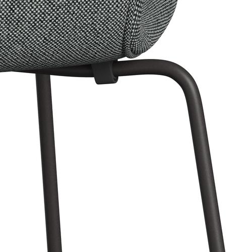 [product_category]-Fritz Hansen 3107 Chair Full Upholstery, Warm Graphite/Hallingdal White/Brown-Fritz Hansen-3107FU-HAL126-WARGRA-FRI-7