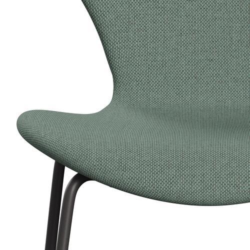 [product_category]-Fritz Hansen 3107 Chair Full Upholstery, Warm Graphite/Re Wool Aqua/Natural-Fritz Hansen-3107FU-REW858-WARGRA-FRI-6