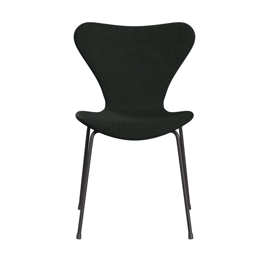 [product_category]-Fritz Hansen 3107 Chair Full Upholstery, Warm Graphite/Remix Black (Rem973)-Fritz Hansen-3107FU-REM973-WARGRA-FRI-1