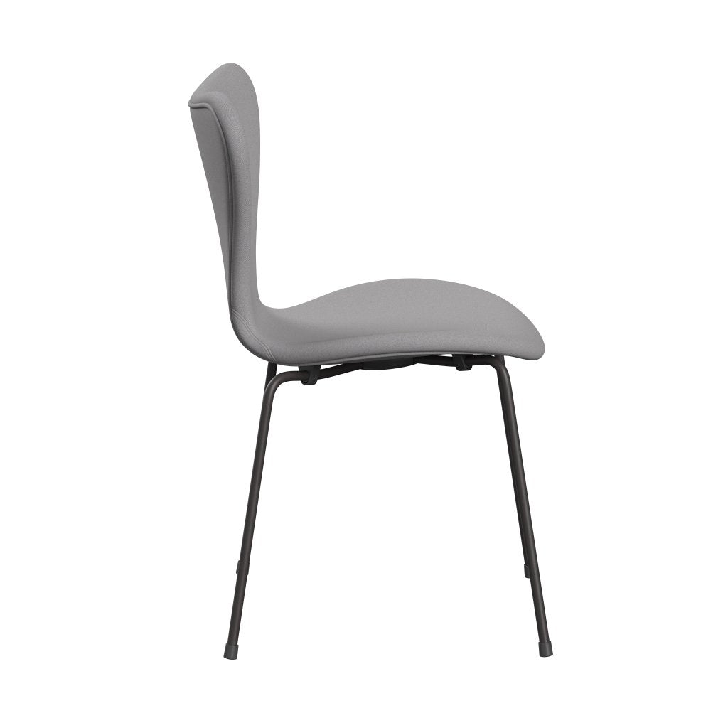 [product_category]-Fritz Hansen 3107 Chair Full Upholstery, Warm Graphite/Remix Grey/Green-Fritz Hansen-3107FU-REM606-WARGRA-FRI-3