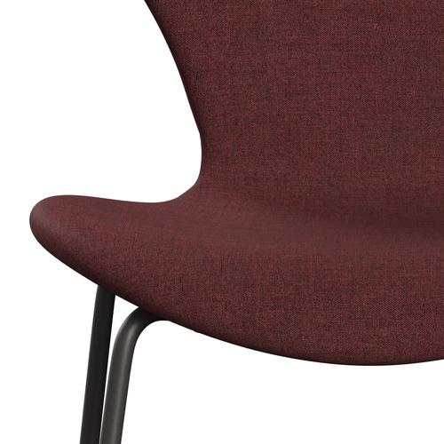 [product_category]-Fritz Hansen 3107 Chair Full Upholstery, Warm Graphite/Remix Wine Red-Fritz Hansen-3107FU-REM662-WARGRA-FRI-6