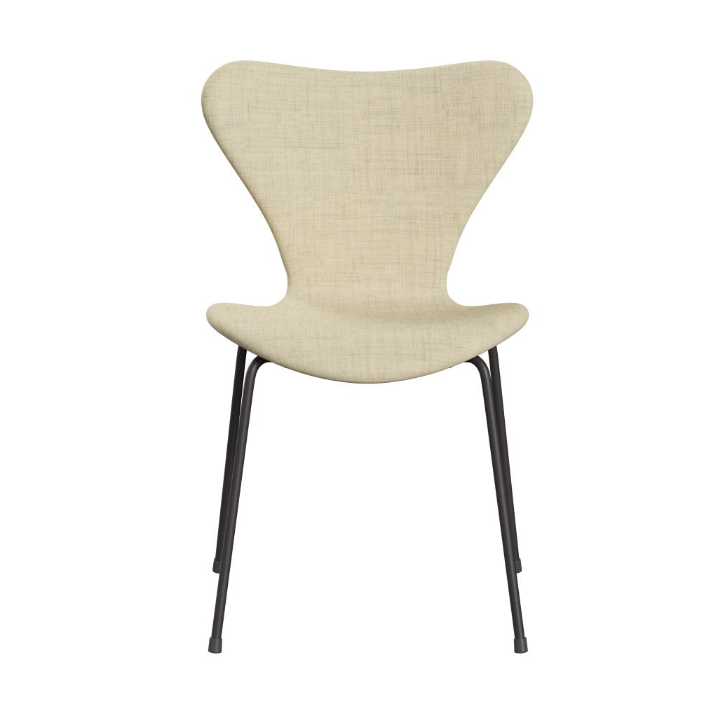 [product_category]-Fritz Hansen 3107 Chair Full Upholstery, Warm Graphite/Remix Wool White-Fritz Hansen-3107FU-REM113-WARGRA-FRI-1