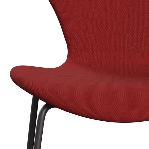 [product_category]-Fritz Hansen 3107 Chair Full Upholstery, Warm Graphite/Steelcut Red-Fritz Hansen-3107FU-STI660-WARGRA-FRI-6