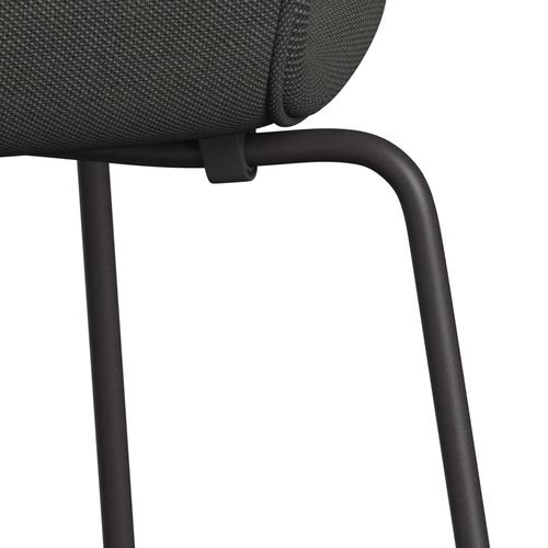 [product_category]-Fritz Hansen 3107 Chair Full Upholstery, Warm Graphite/Steelcut Trio Dark Grey-Fritz Hansen-3107FU-STR176-WARGRA-FRI-7