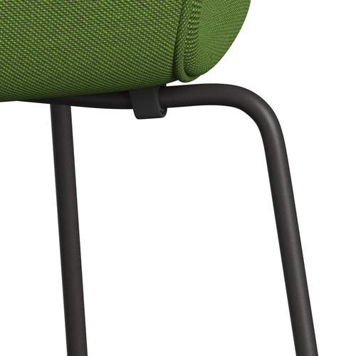 [product_category]-Fritz Hansen 3107 Chair Full Upholstery, Warm Graphite/Steelcut Trio Grass Green-Fritz Hansen-3107FU-STR953-WARGRA-FRI-7