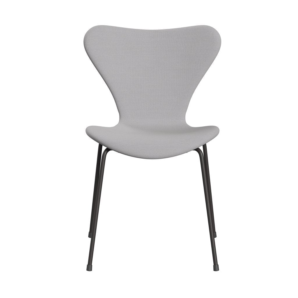 [product_category]-Fritz Hansen 3107 Chair Full Upholstery, Warm Graphite/Steelcut Trio White & Light Grey-Fritz Hansen-3107FU-STR105-WARGRA-FRI-1