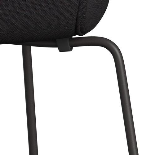 [product_category]-Fritz Hansen 3107 Chair Full Upholstery, Warm Graphite/Sunniva 2 Black (Sv683)-Fritz Hansen-3107FU-SV683-WARGRA-FRI-7