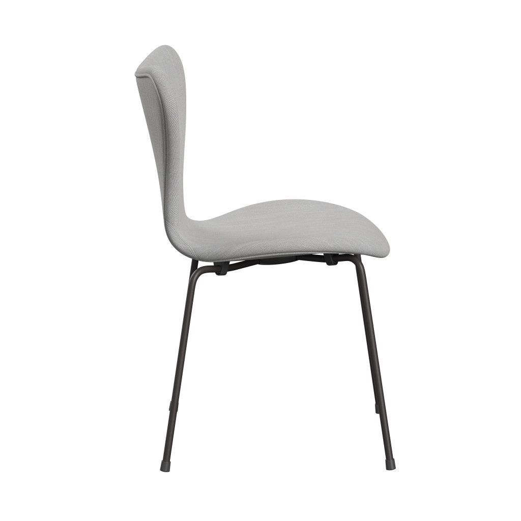 [product_category]-Fritz Hansen 3107 Chair Full Upholstery, Warm Graphite/Sunniva 2 Natural/Light Grey-Fritz Hansen-3107FU-SV713-WARGRA-FRI-3