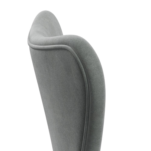 [product_category]-Fritz Hansen 3107 Chair Full Upholstery, White/Belfast Velvet Seal Grey-Fritz Hansen-3107FU-BEL139-DRWH-FRI-5