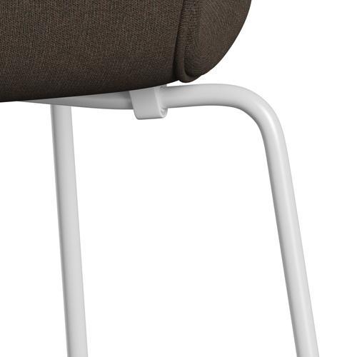 [product_category]-Fritz Hansen 3107 Chair Full Upholstery, White/Canvas Military Green-Fritz Hansen-3107FU-CA0936-DRWH-FRI-7