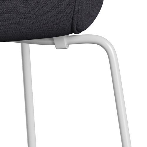 [product_category]-Fritz Hansen 3107 Chair Full Upholstery, White/Capture Blue Charcoal-Fritz Hansen-3107FU-CP5201-DRWH-FRI-7